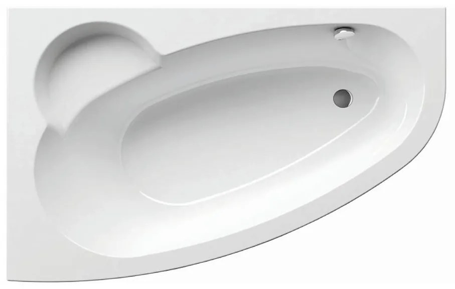 Cadă de colț Ravak ASYMMETRIC C461000000, 160 x 105 cm, acrilic/alb