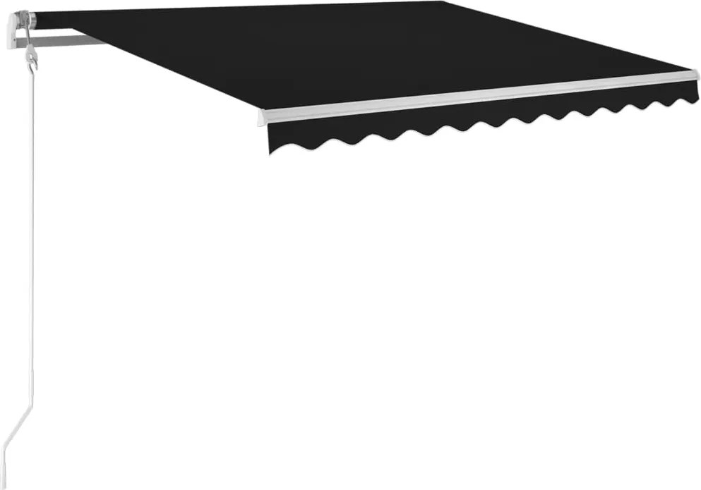 vidaXL Copertină retractabilă automat, antracit, 300x250 cm
