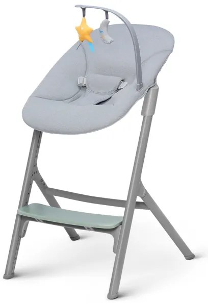 Scaun de masă pentru copii KINDERKRAFT SELECT LIVY Premium Olive green + șezlong CALMEE