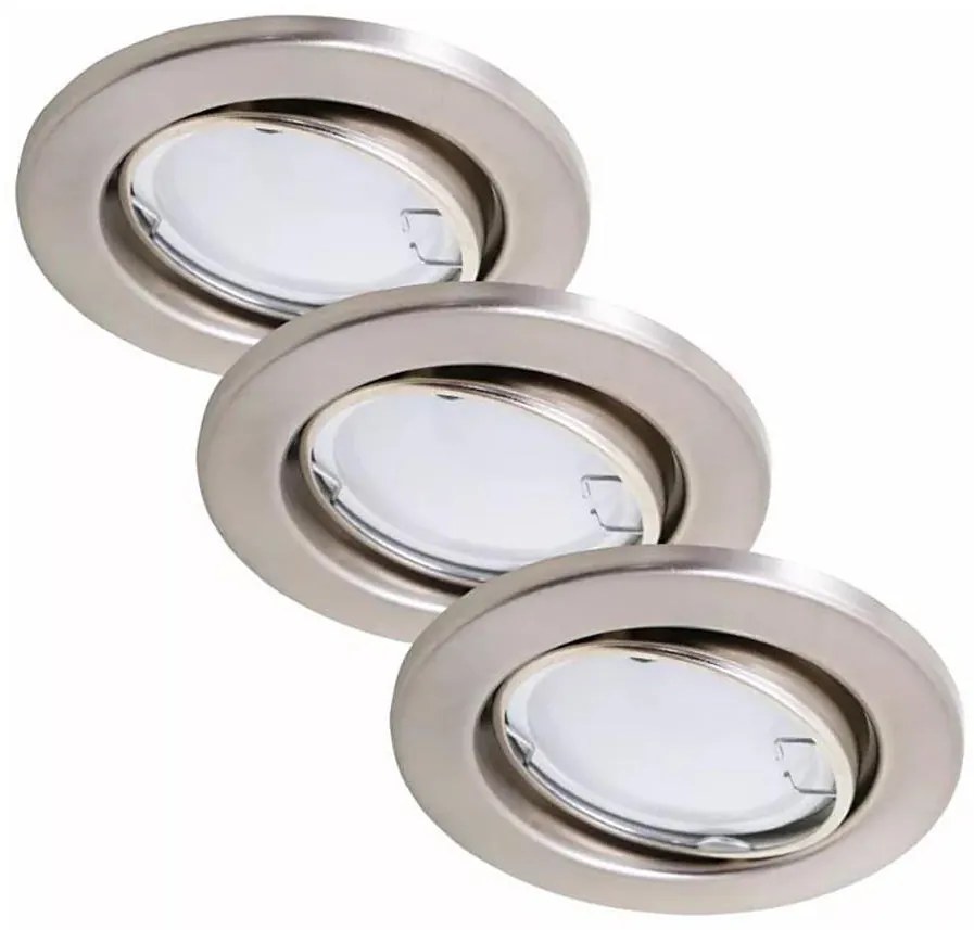 SET 3x corp de iluminat LED pentru baie 1xGU10/3W/230V IP23 crom mat Briloner 7221-032