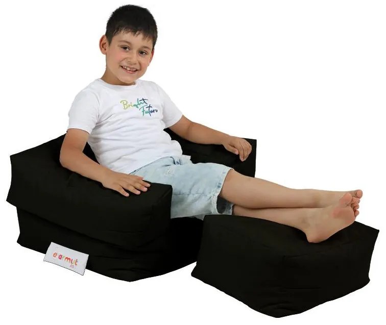 Fotoliu puf Kiddo (Negru). 1101672