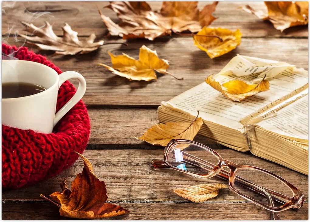 Tablou - Ceainărie de toamnă (70x50 cm)