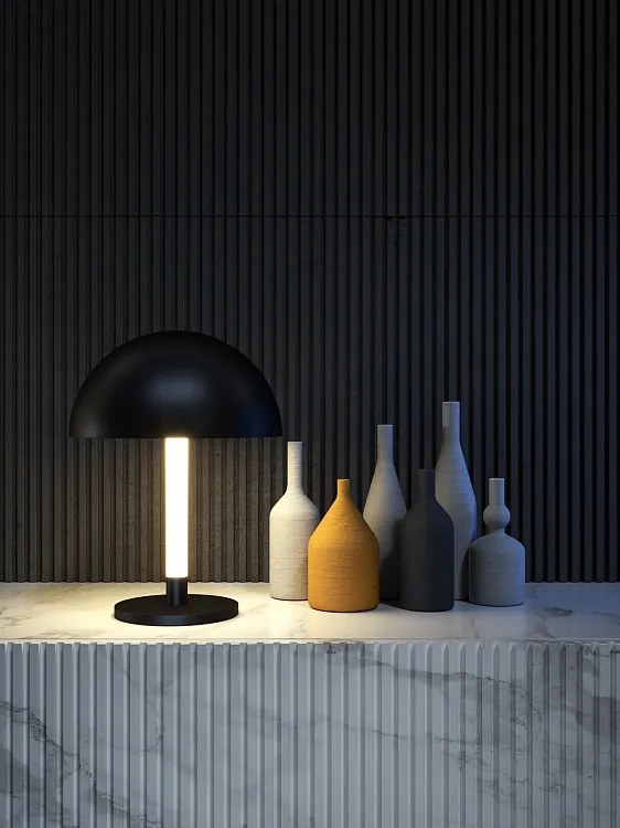 Veioza, Lampa de masa LED design modern Ray negru