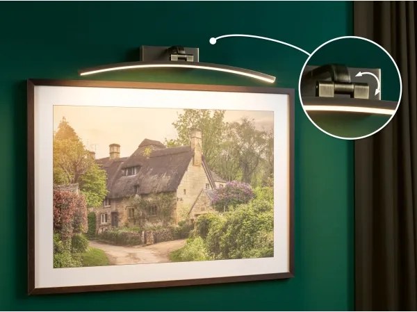 Paulmann 95561 - Lampă pentru tablouri BENTO LED/10W, 230V, 50 cm, alamă