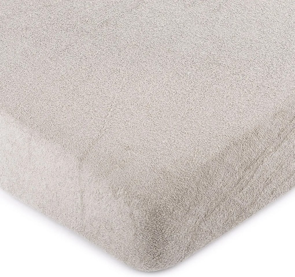 Cearșaf de pat 4Home, din bumbac fin, gri, 90 x 200 cm, 90 x 200 cm