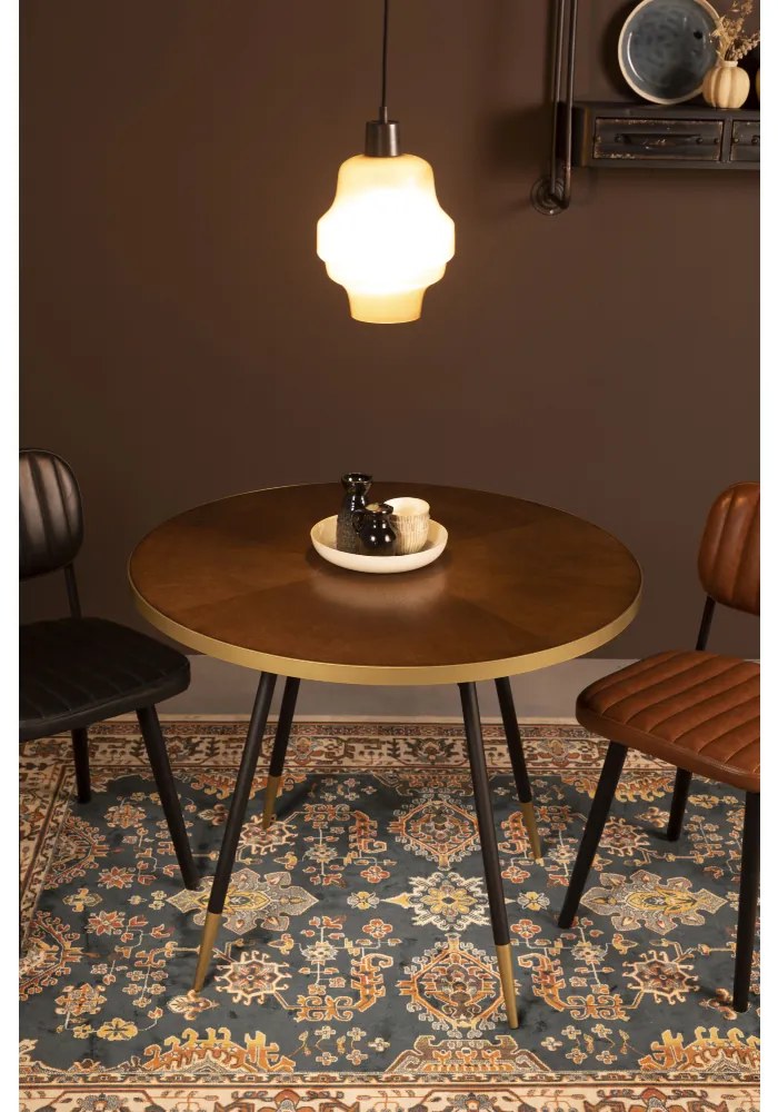 Masa dining rotunda nuc si alama Ø 91cm Denise