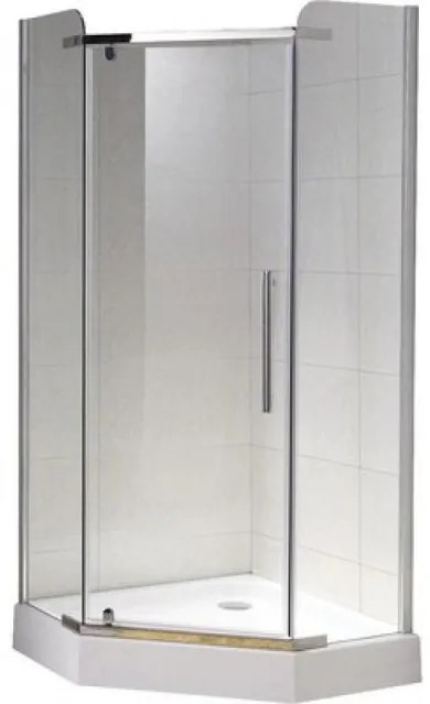 BELFORM Cabina dus pentagonala, belform, clear, 90x90 cm
