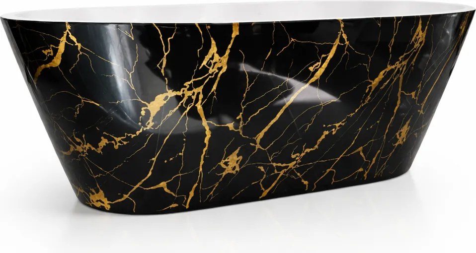 Cada baie freestanding Portofino Negru