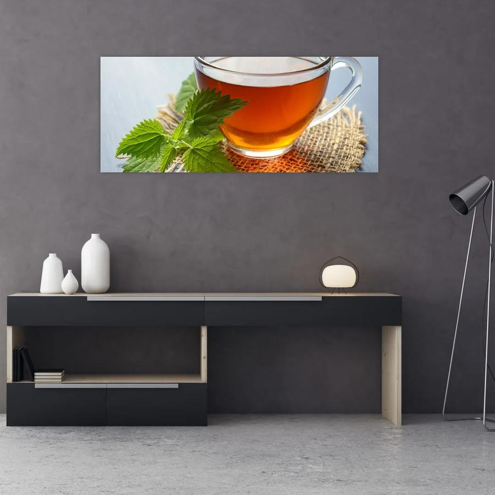 Tablou cu ceașca cu ceai (120x50 cm), în 40 de alte dimensiuni noi