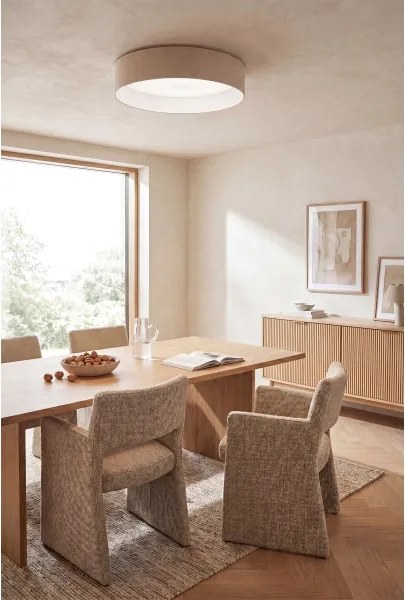 Brilagi-LED VELVET SM. VARI, lumină reglabilă 36W/230V 3000-6500K Ø 55 cm crem + telecomandă