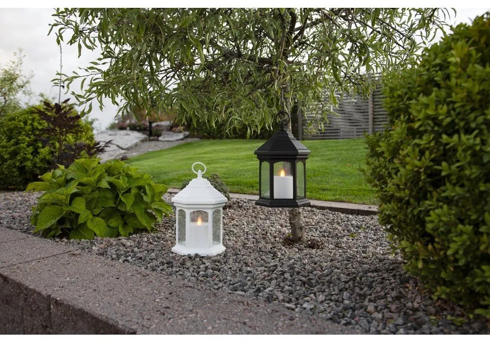 Felinar alb cu LED-uri Star Trading Linta, înălțime 26 cm