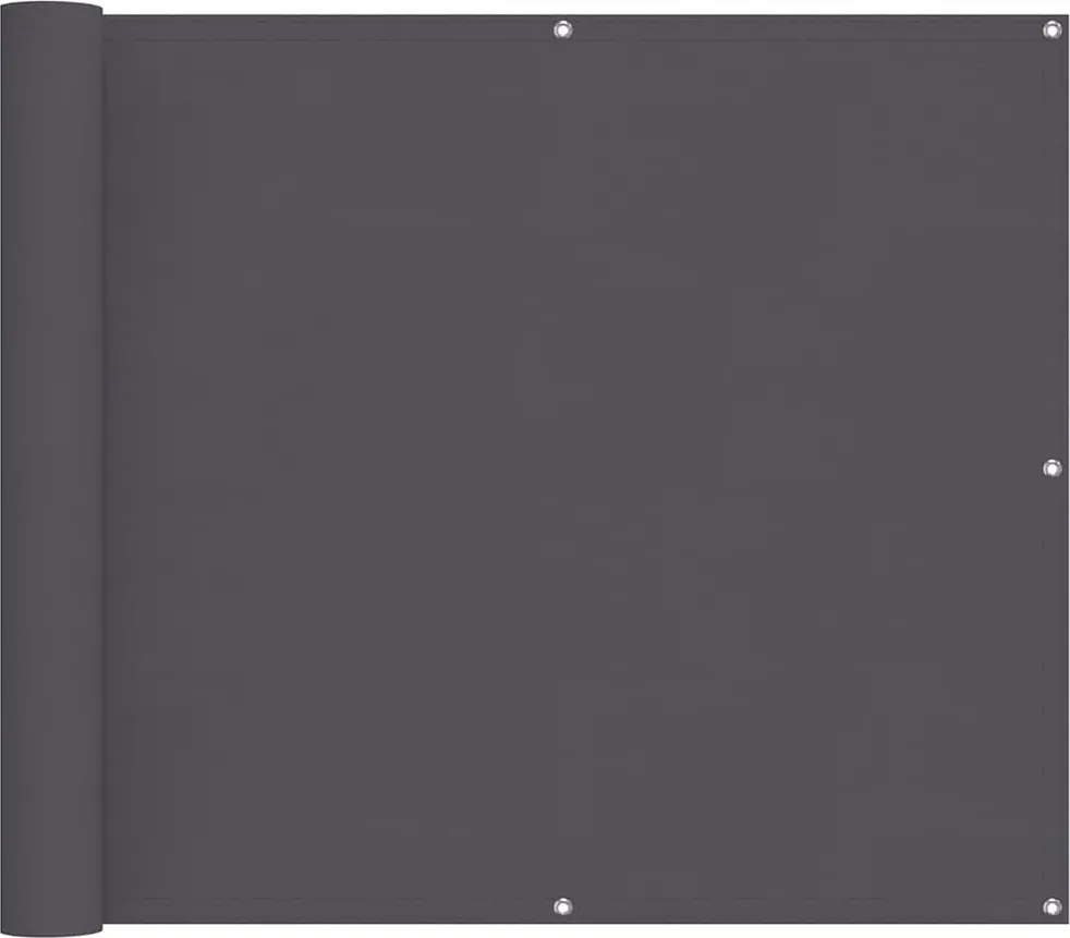 vidaXL Paravan de balcon, antracit, 90x1000 cm, 100% poliester oxford