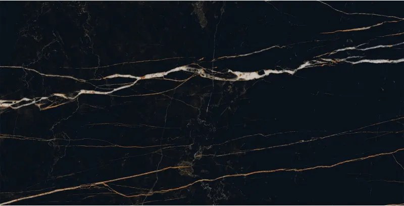 Mexen Flamingo Gres negru glazurat rectificat G1, placă pardoseală-pereții 120 x 60 cm, luciu înalt - TL215-120-060-00