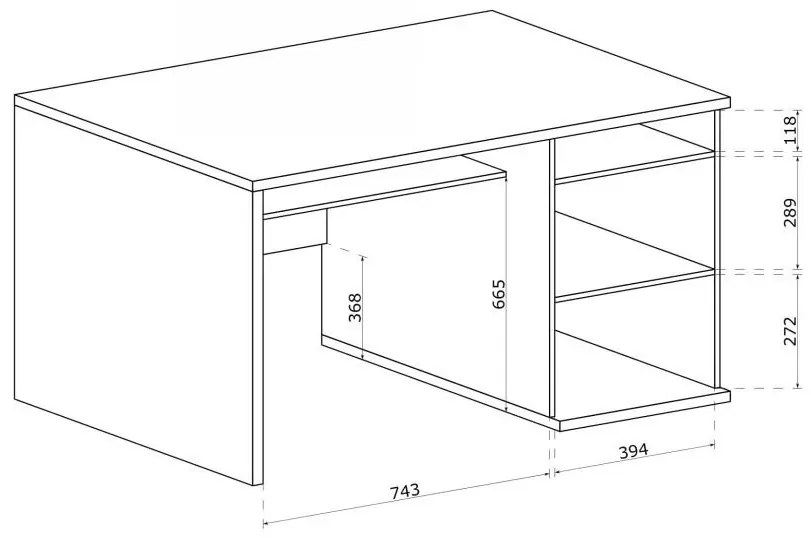 Masă PC Claudi 19 (Stejar artisan). 1055504