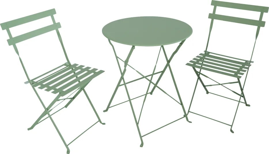 Set gradina 1+2, verde, otel, OBAX NEW