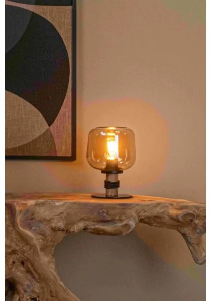 Lampă de masă Lucide 45508/01/62 ILONA 1xE27/40W/230V negru/bej