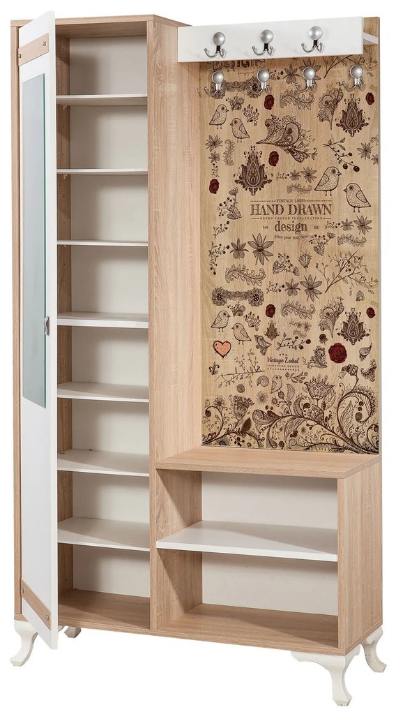Mobilier hol Ivonne 731 (Stejar sonoma). 1088629