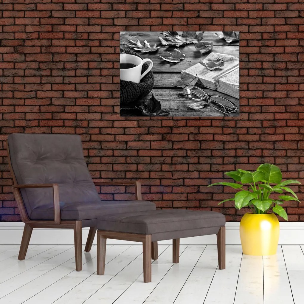 Tablou pe sticlă - O zi liniștită de toamnă (70x50 cm)