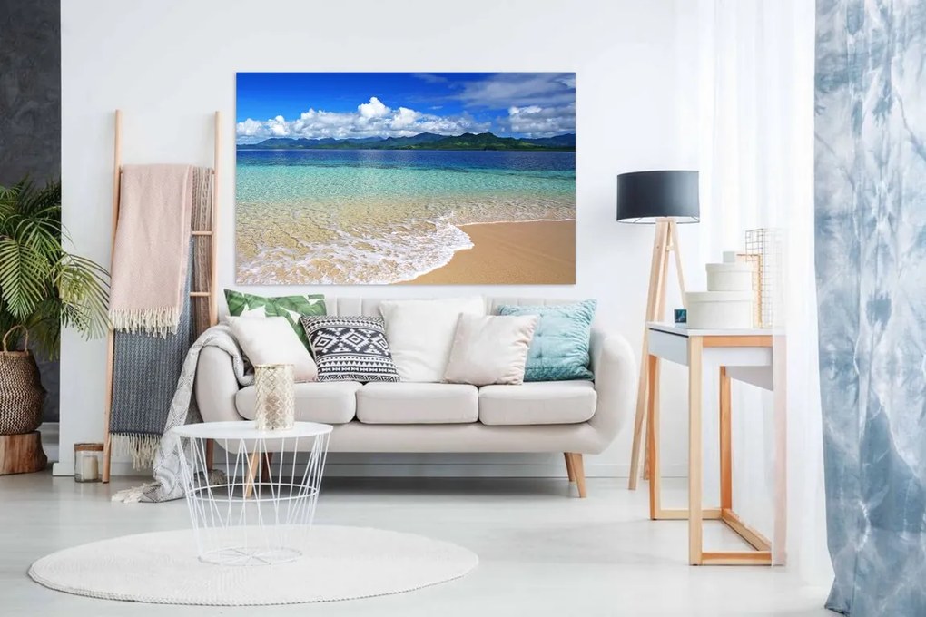 Tablou canvas plaja cu apa limpede - 100x60cm
