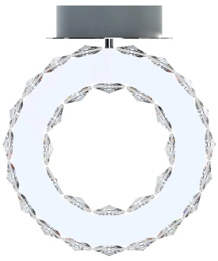 Lustra LED aplicata design modern Girona crom