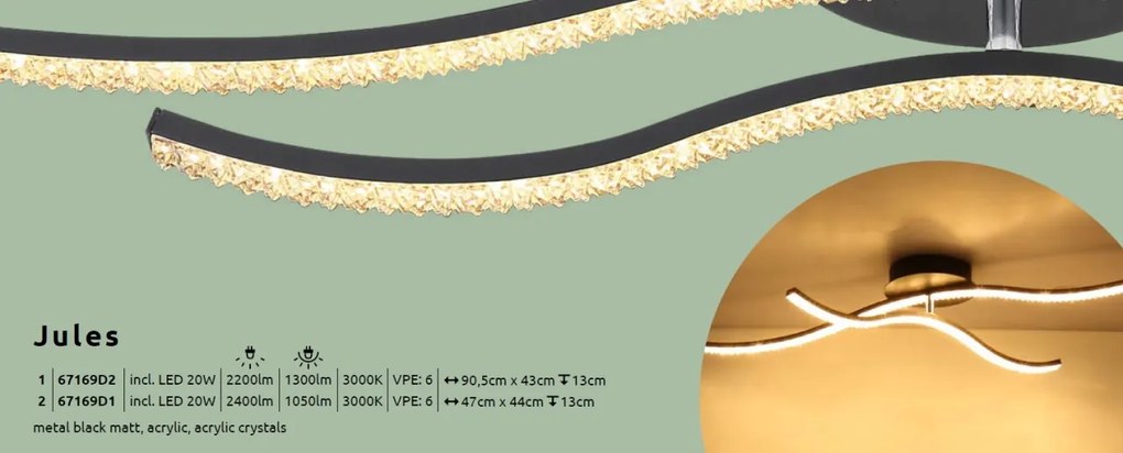 Plafoniera LED design modern JULES 20W