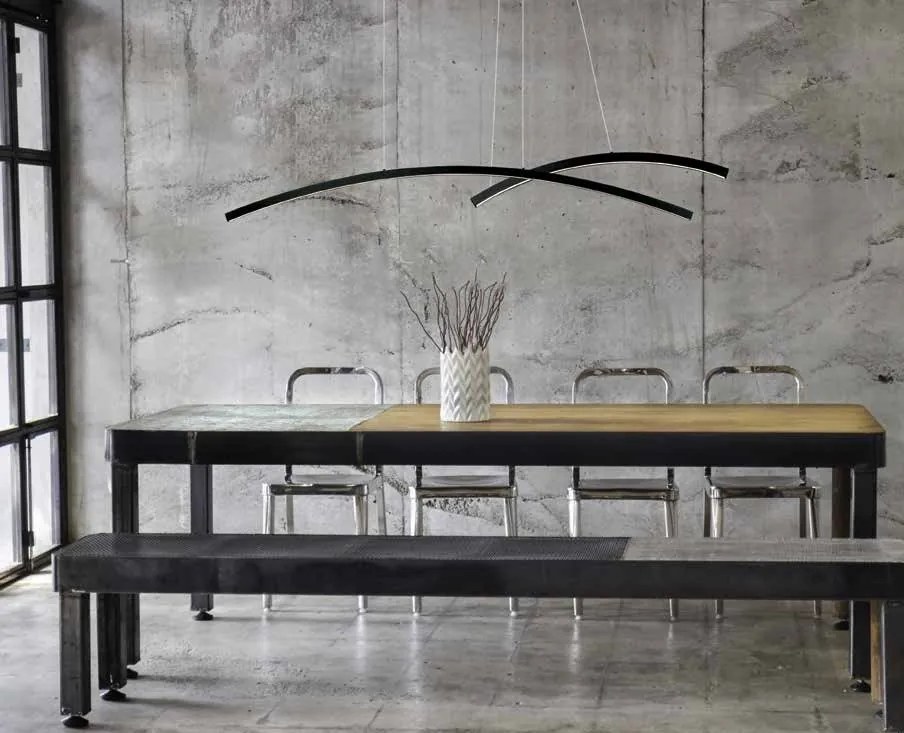 Lustra LED dimabila design minimalist Paulen negru
