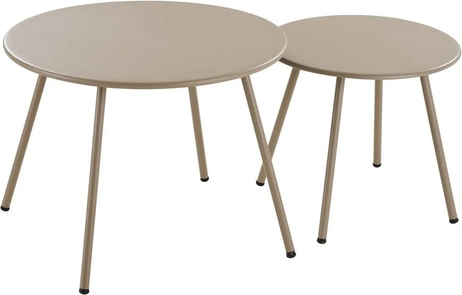 Set mobilier de grădină bej tapițat pentru 4 persoane Nilo – House Nordic