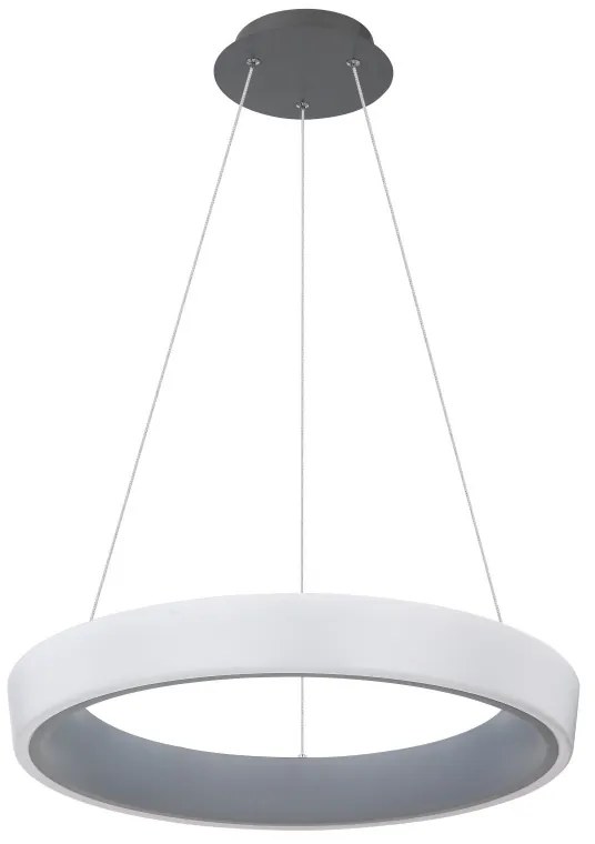 Lustra suspendata LED dimabila cu telecomanda design modern TABANO antracit 48272H-36 GL