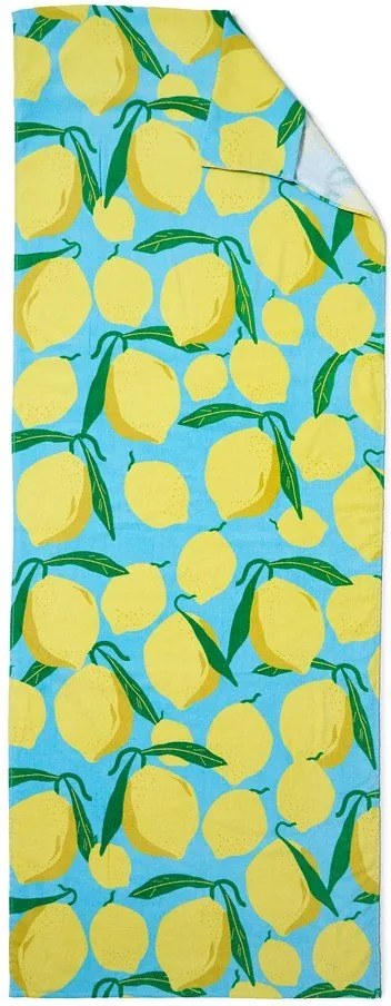 Prosop de plajă din bumbac 92x180 cm Lemons Lounger – Catherine Lansfield