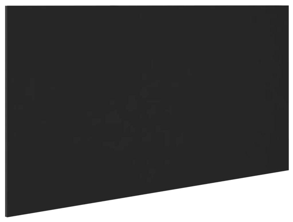 Tablie de pat, negru, 160x1,5x80 cm, lemn prelucrat Negru, 1