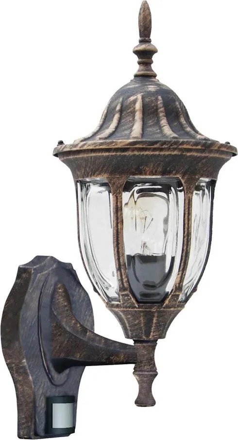 Rabalux 8370 - Lampă de exterior cu senzor MILANO 1xE27/60W/230V IP43