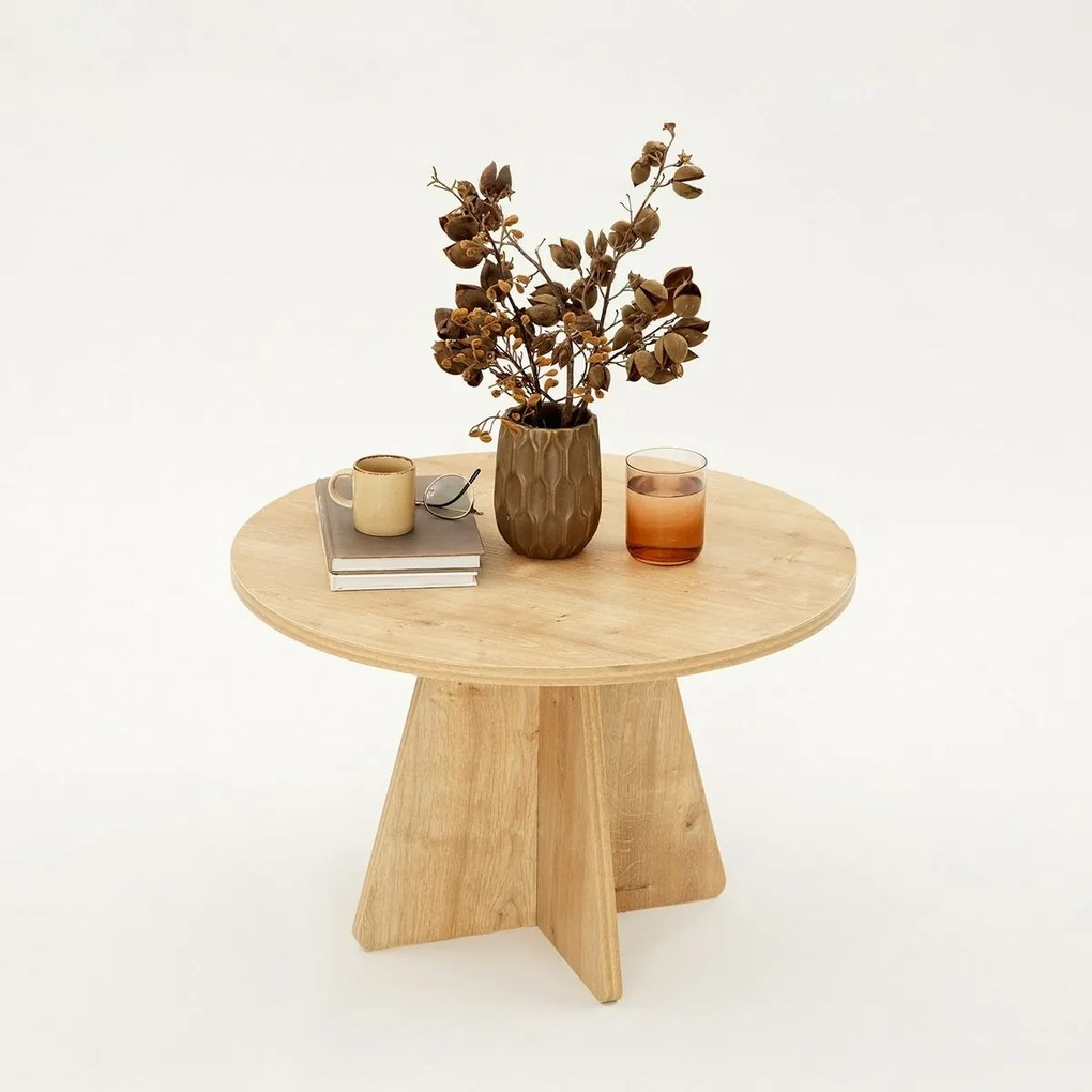 Măsuță de conferință Mushroom Sapphire Oak