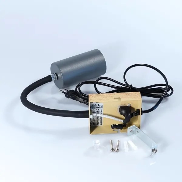 Lampă de perete flexibilă ROBBY 1xGU10/25W/230V neagră/maro Globo 57911WG