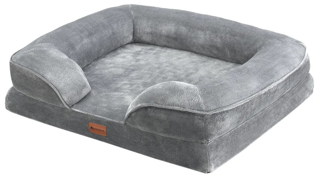Juskys Pat pentru caini Sheena M 72 x 60 cm - gri