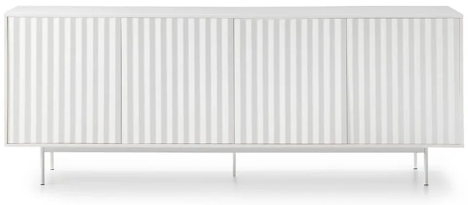 Comodă albă joasă 211x80 cm Sierra – Teulat