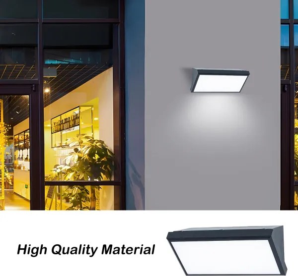 Brilagi-LED TRIANGLE - aplică de perete pentru exterior RGBW, 1xE27/9W/230V, antracit, IP65