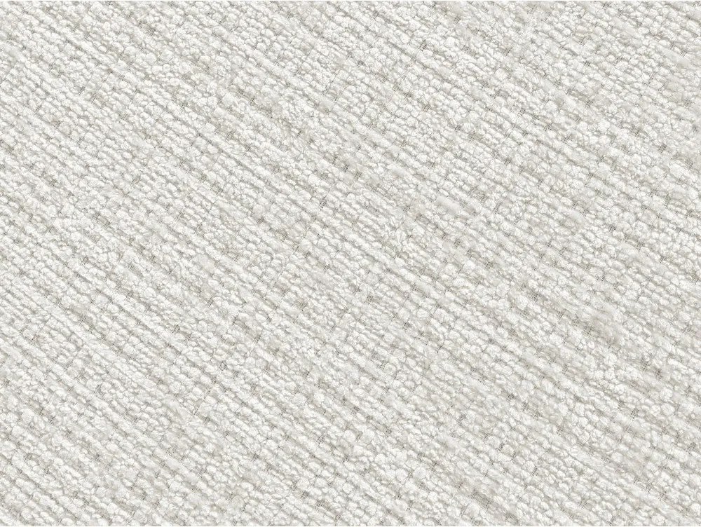 Taburet alb cu tapițerie din chenille Neil – Bobochic Paris