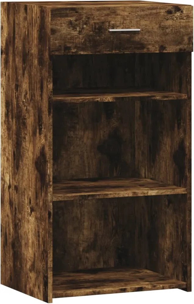 vidaXL Dulap, stejar fumuriu, 50x42,5x93 cm, lemn prelucrat