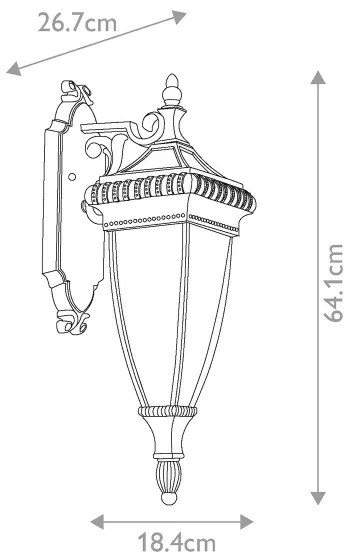Aplică de exterior VENETIAN 2xE14/60W/230V IP44 Elstead KL-VENETIAN2-M
