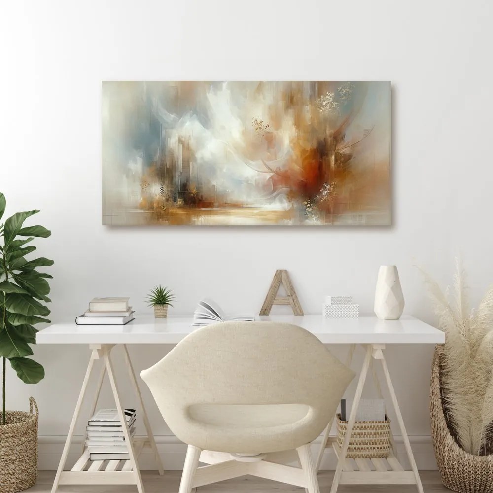 Tablou abstracție modernă caldă