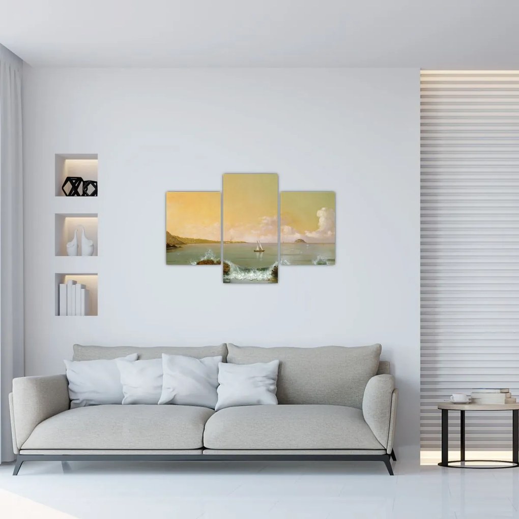 Tablou - Martin Johnson Heade, Rio de Janeiro Bay, reproducere (90x60 cm)