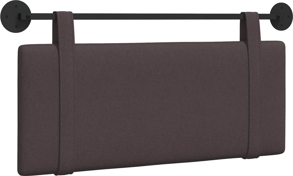 vidaXL Cap de pat suspendat Maro închis 110 x 55 x 5 cm țesătură