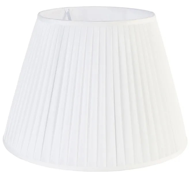 Abajur plisat alb 45/30 cm