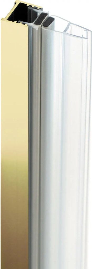 Profil pentru usa cabina de dus, incastrata, auriu, 195 cm, Sistem Prizma Auriu