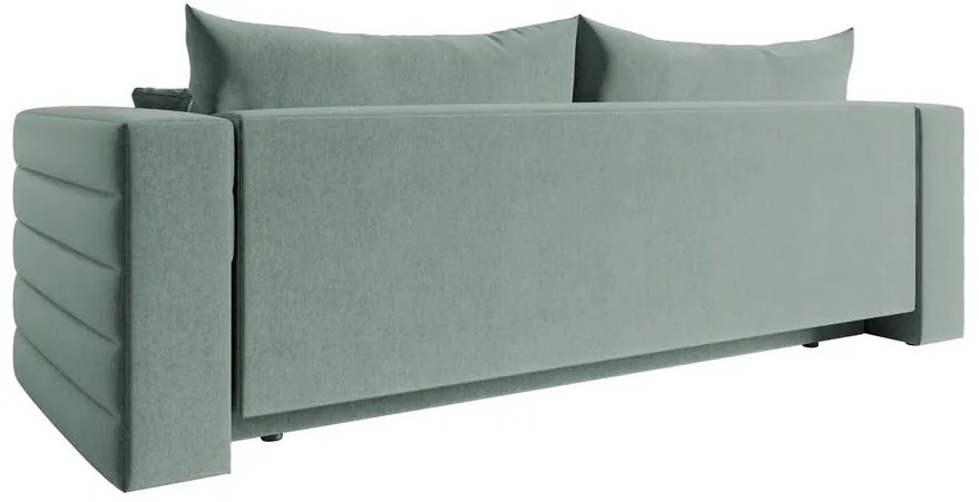 Canapea trei locuri Liluetta (verde marin + negru). 1100094