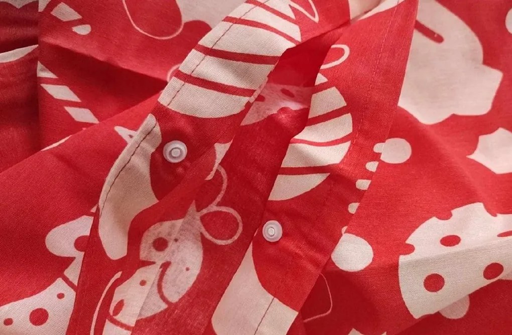 Lenjerie de pat din bumbac GIFTY rosie Dimensiune lenjerie de pat: 70 x 90 cm | 140 x 200 cm
