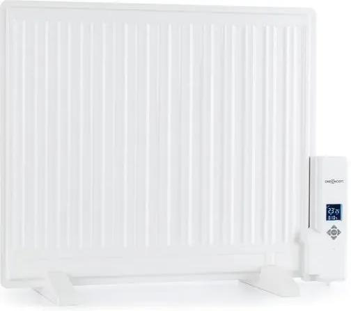 OneConcept Wallander, radiator pe ulei, 600 W, termostat, încălzitor de ulei, ultra-plat, alb