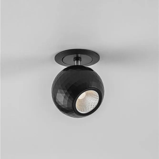 Spot incastrabil LED 2700K aluminiu negru NOTIC