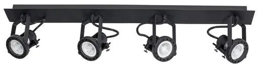 Plafoniera cu 4 spoturi directionabile SALVA negru NVL-9155103