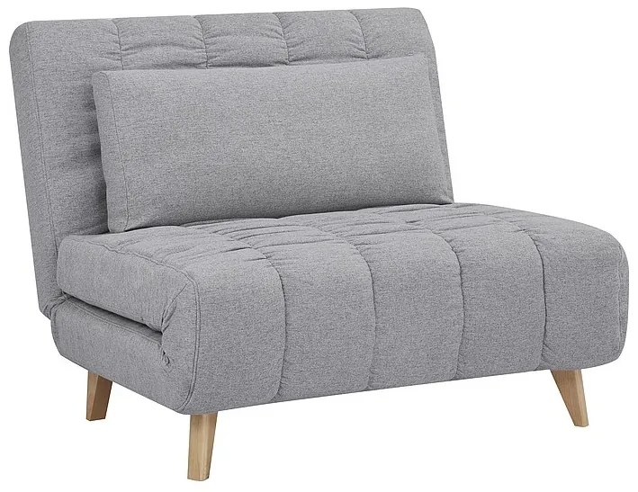Fotoliu tapitat extensibil Billy gri Tap.137/fag